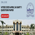 VITEEE 2025 April 24 Shift 1 Question Paper with Answer Key and Solutions